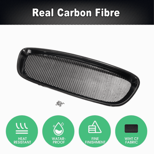 Fit For Jaguar F-type 2013-16 Real Carbon Fiber Front Bumper Grill Grille Frame  - Bild 7 von 13