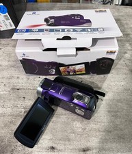 Damaged Minolta MN220NV 24MP/1080P FHD Night Vision Camcorder w/ WiFi Purple