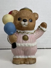 HOMCO Porcelain Bear Figurine - #1449 - Circus Bear with Balloons  Replacement