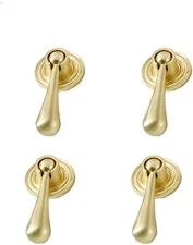 10 Brass Handles Tear Drop Pull Handle Zinc Alloy Cabinet Drawer Dresser 70mm