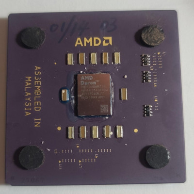 AMD/Duron/Morgan(Model 7)/DHD1000AMT1B/1 GHz/Socket 462/A/Ceramic/Processor/CPU