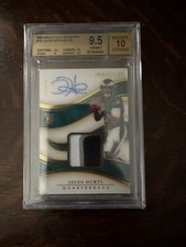 2020 Immaculate RPA 3 Color Patch Auto /99 RC Jalen Hurts BGS 9.5 10 POP 1