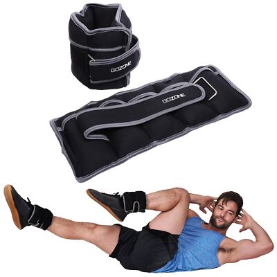 Gozone 4Lb Ankle Wrist Weights, Grey Combo 4