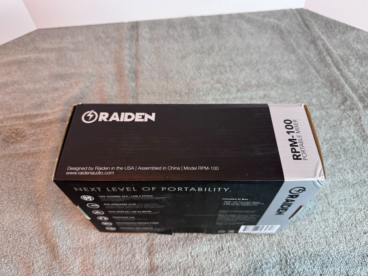 Raiden Rpm-100 Portable 2-channel DJ Mixer Turntablism for Raiden Rpm-100 Portable 2-channel DJ Mixer Turntablism for