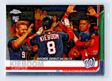 2019 Topps Chrome Carter Kieboom ROOKIE CARD #59 - Washington Nationals. rookie card picture