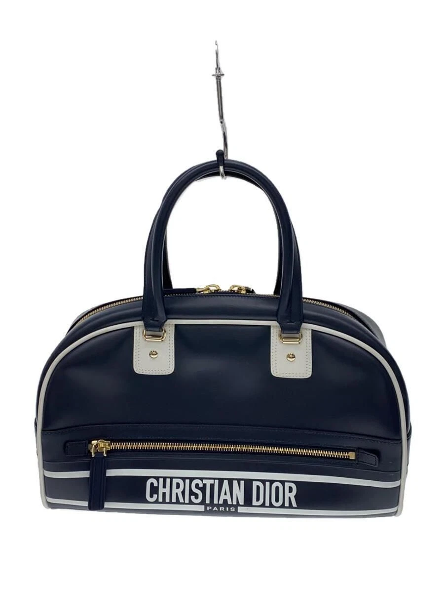 Sac Christian Dior Boston cuir marine épaule manque occasion
