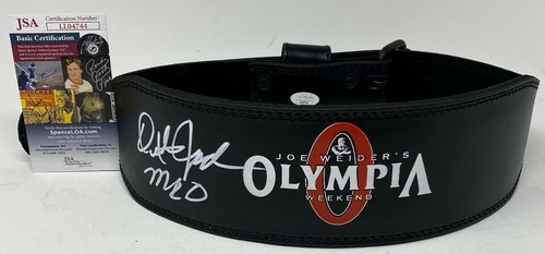 DEXTER JACKSON SIGNED LIFTING BELT MR 