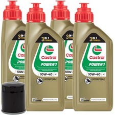 KIT D'ENTRETIEN Huile Castrol Power 1 10W40 + Filtre Suzuki GSR 600 B Yoshimura