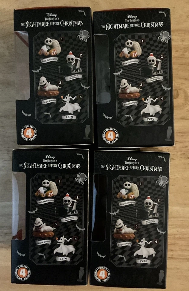 Disney T. Burton Pesadilla antes de Navidad Pull Back Car Juego Completo de 4, Nuevo en Caja Foto 3 de 4