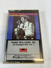 24 Greatest Hits Volume 2 By Hank Williams Sr Cassette, 1977 