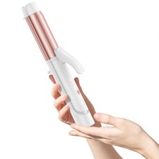 1 1/4 Inch Dual Voltage Mini Travel Size Curling Iron with European Plug