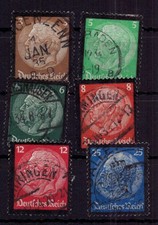 Dt. Reich Michel number 548 - 553 stamped