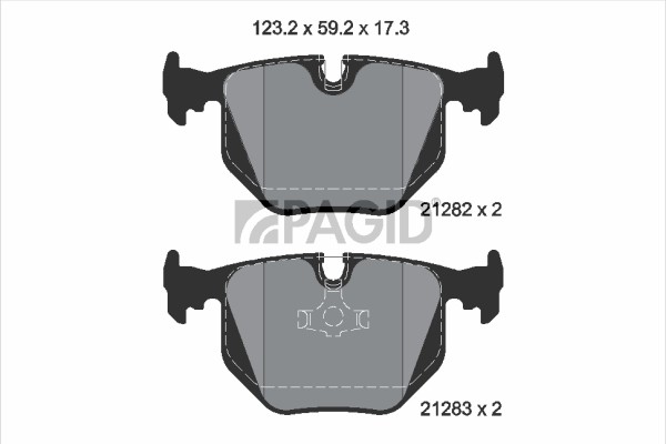 Bremsbelagsatz BremsklöTze FüR BMW 8Er E31 5Er E34 Maserati Quattroporte IV-image