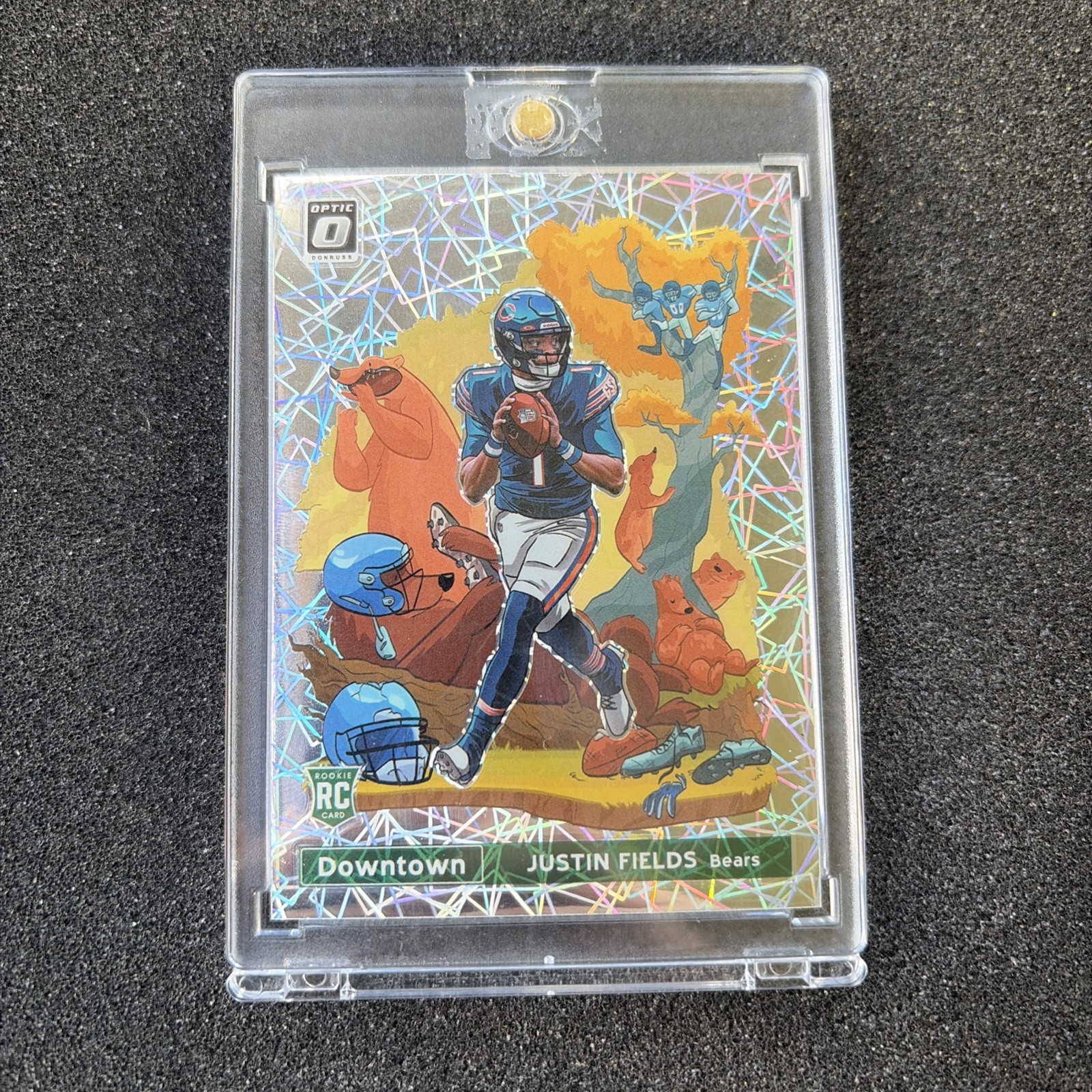 2021 Panini Donruss Optic Lazer Rookie Downtown Justin Fields
