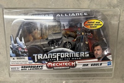 Transformers Dark of the Moon Mechtech SOUNDWAVE+Mr GOULD Human