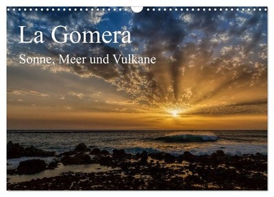 La Gomera Sonne, Meer und Vulkane (Wandkalender 2026 DIN A3 quer), CALVENDO Mona