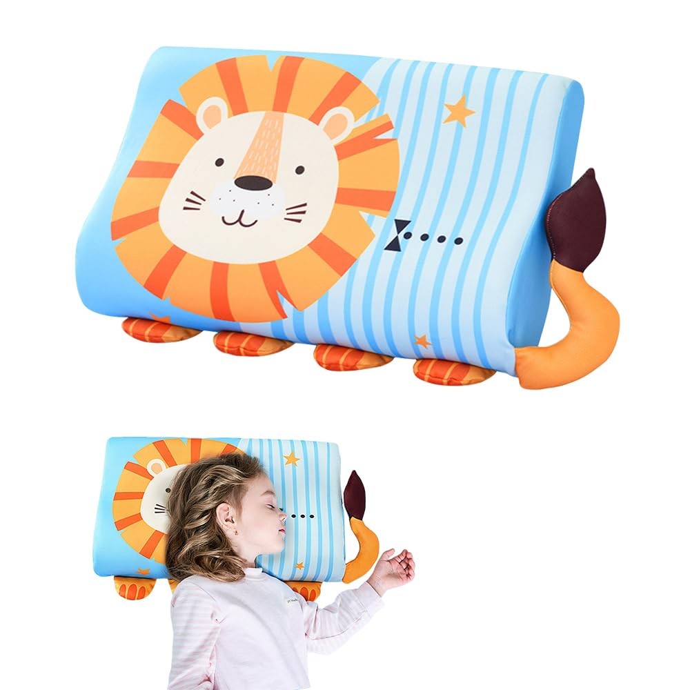 Oreiller enfant en coton bio blanc de dimension 40x60 cm pour lit junior