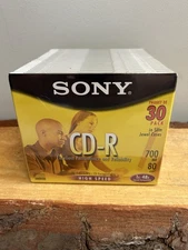 SONY, CD-R, 30 Pack, High Speed Disc. NOS!