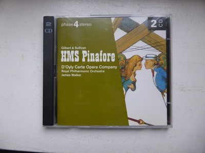 2 CD HMS Pinafore Gilbert & Sullivan James Walker  phase 4 stereo