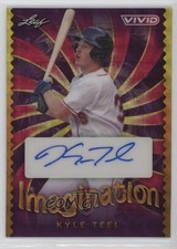 2023 Leaf Vivid Imagination Gold Super Prismatic 1/1 Kyle Teel #I-KT1 Auto g1w