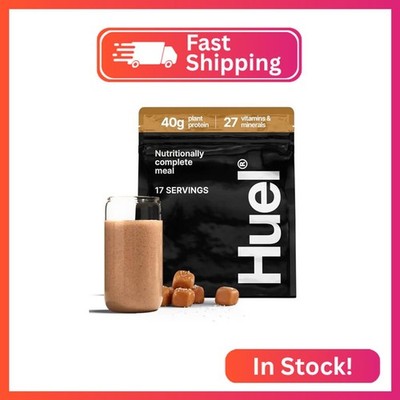 Huel Black Edition | Salted Caramel 40g Vegan Protein Powder | 8g Fiber