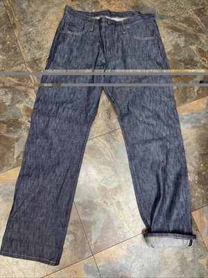 Left Field Selvedge Denim Jeans Mens Size 38 Ringspun Cotton Made In USA Blue