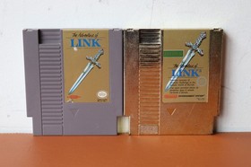 ZELDA II: The Adventure of LINK - Gray & Gold (NES) Cartridges Only