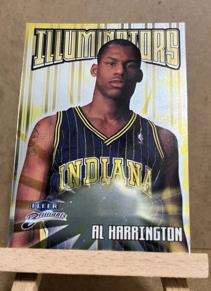 1998-99 Fleer Brilliants Illuminators Rookie Insert Al Harrington RC Holo Pacers - Image 2 of 3