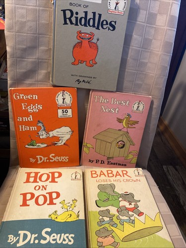 Dr. Seuss Beginner Books Lot of 5 Vintage 1960’s Book Club Editions