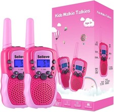 Kids Walkie Talkies with 22 Channels, 3 Miles Range, LCD Flashlight Toy