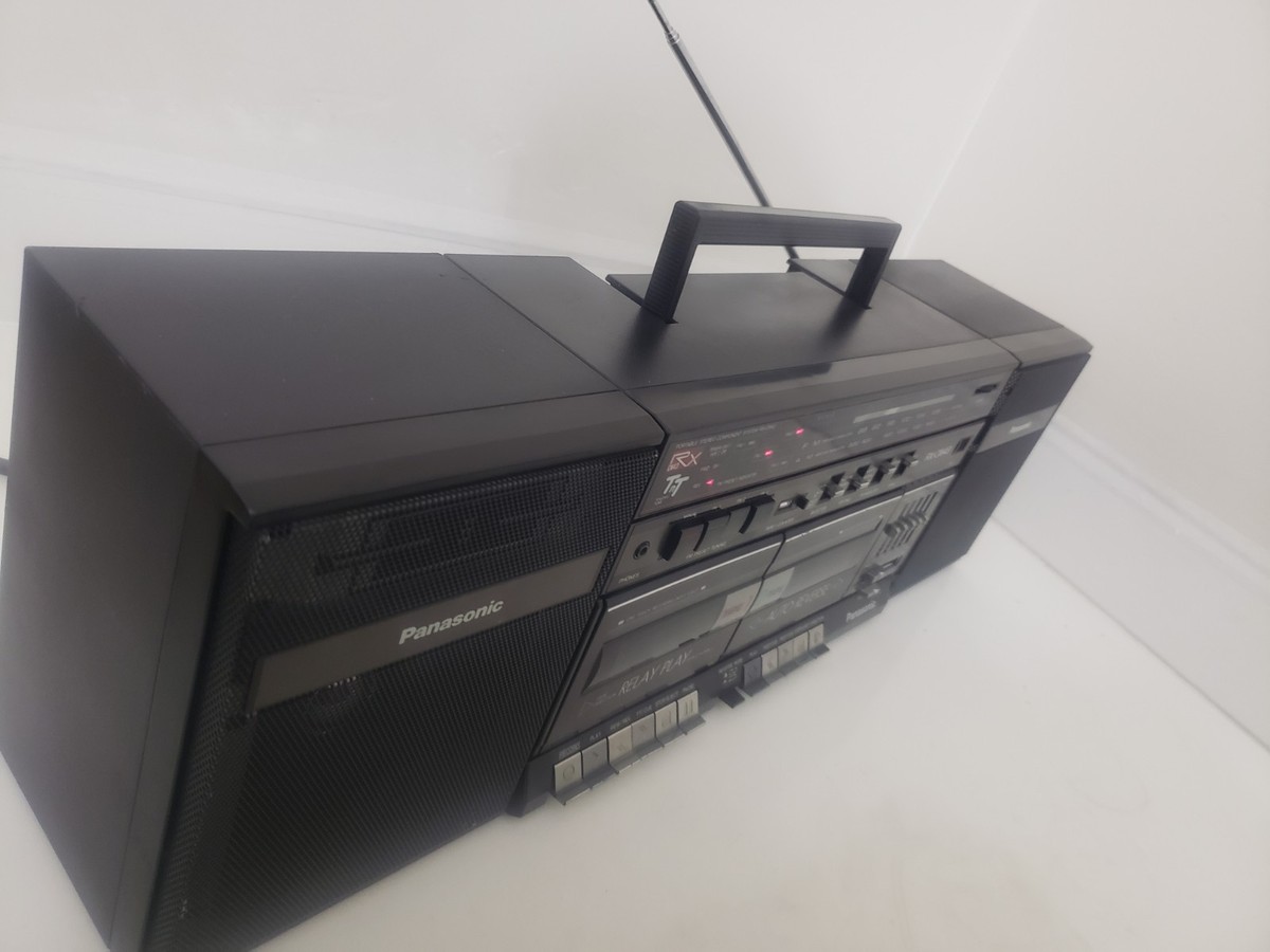 Panasonic RX-CW43 Boombox • Dual Cassette Deck • Tested 100