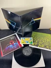 PINK FLOYD THE DARK SIDE OF THE MOON LP RECORD WITH STICKER AND POSTERS ALL EX