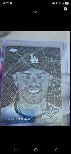 Freddie Freeman #WSN-3 2025 Topps Chrome World Series at Night card