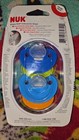NUK Orthodontic 2 pack Pacifiers 6-18 Months Silicone Orange Green Handles 2017 — photo 3
