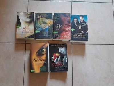 Twilight Bücher Sammlung,Seelen,Biss zum Morgengrauen,Mittagsstunde,Abendrot usw