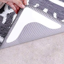Rug Grippers with Super Stickiness- Anti Curling Carpet Tape Non-Slip Area Ke...