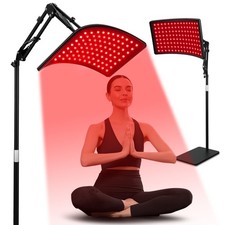 Red Light Therapy for Face and Body, Red Infrared Light Therapy Lamp with Sta...