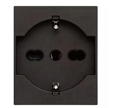 P40 Vimar Line 2P+E 16A Steckdose schwarz-30210.G