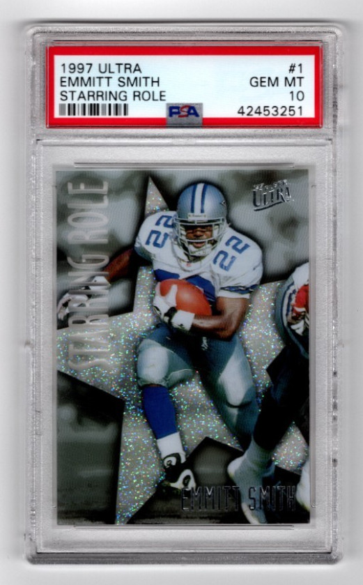 1997 Fleer Ultra Starting Role Emmitt Smith PSA 10 POP 12 RARE! DALLAS COWBOYS