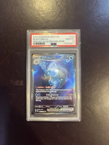 PSA 10 Blastoise Ex SIR 200/165 Pokemon 151 English