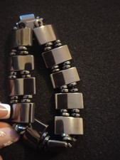 Bracciale argento grigio scuro 