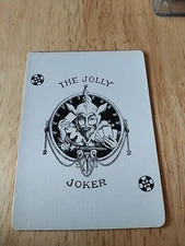 Vintage Joker Single Swap Playing Card Art Old Gaming Poker Game Fun Ads History