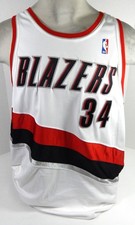 2003-2004 Portland Trail Blazers Dale Davis #34 Game Issued White Jersey 52 9