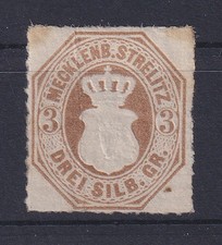 Mecklenburg-Strelitz 1864 Wappen 3 Sgr Mi.-Nr. 6 ungebraucht *