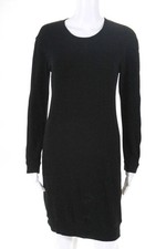 MONROW Womens Sweatshirt Maternity Dress Black Size Extra Small 11025888