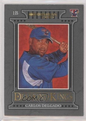 2004 Donruss Diamond Kings Inserts Black 4/100 Carlos Delgado #DK-15 0q3