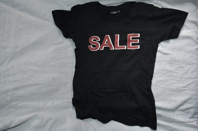 T-shirt Damen schwarz  S James & Nicholson ''Sale'' neu und ungetragen