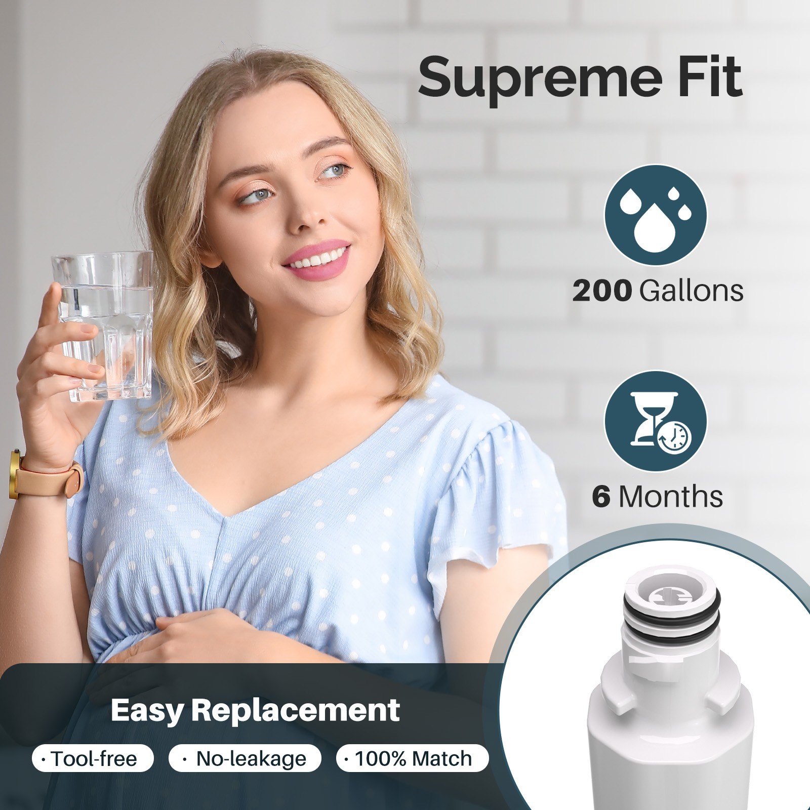 Fit For LG LT1000P LFXC22526S ADQ747935 LMXS30796S LFXS26596S Water Filter 5Pack