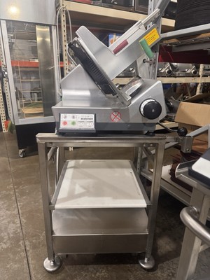 2019 BIZERBA AUTOMATIC SLICER MODEL # GSP-HD W/ DELI STAND 120V/ 1 PHZ/ 60 HZ