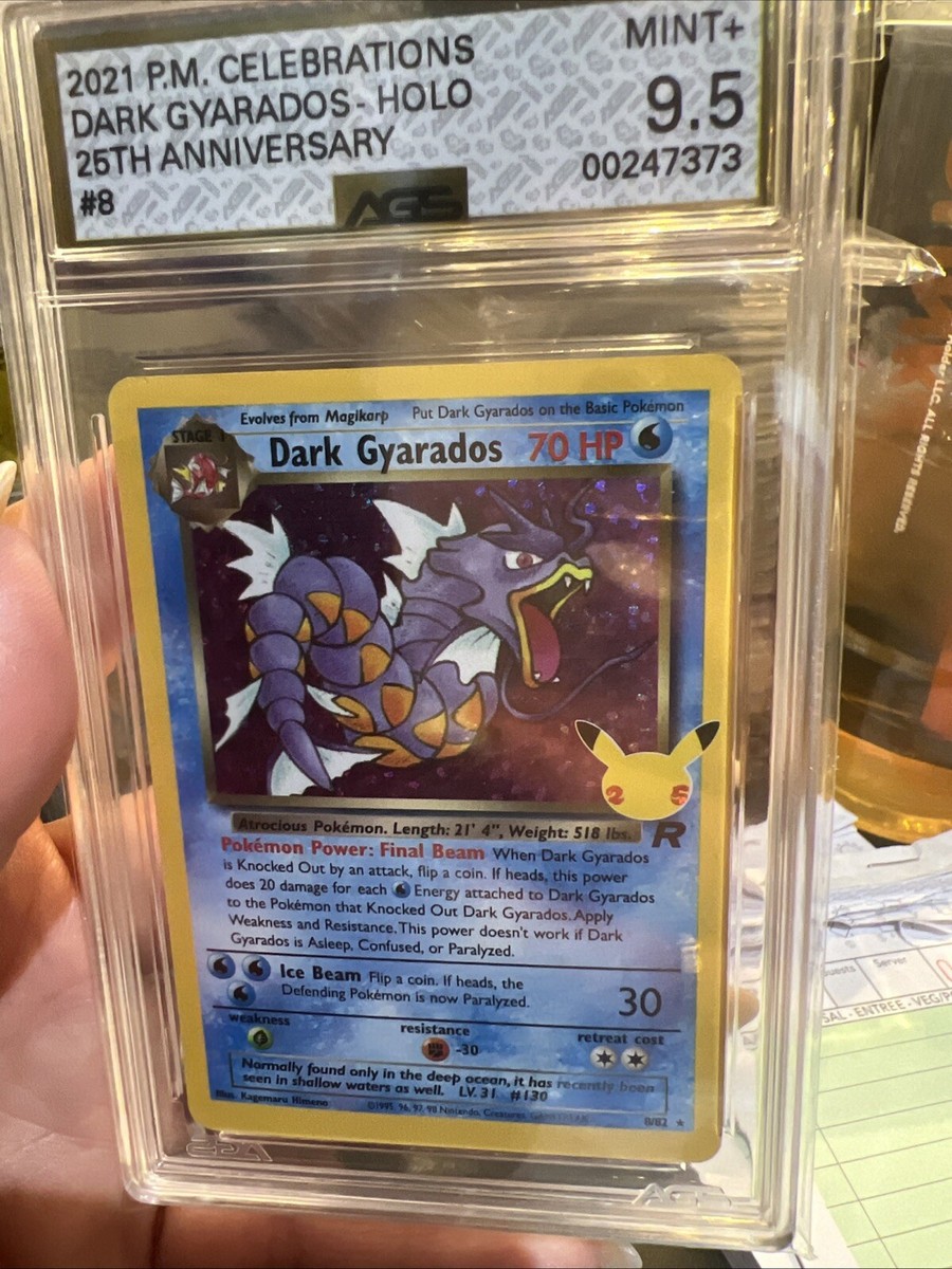 DARK GYARADOS 8/82 - CELEBRATIONS 25TH ANNIVERSARY HOLO - Graded